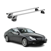 Barres de toit transversales pour Mercedes CLS C219 2004-2010 Acier Gris