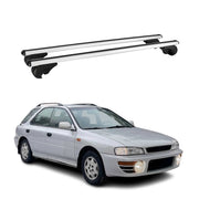 Barres de toit Transversales pour Subaru Impreza Break 1994-2000 Alu Argent