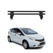 Menabo Barres de toit Transversales pour Nissan Note 2013-2020 Alu Noir 2x ABE