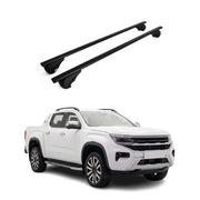 Barres de toit Transversales pour VW Amarok II 2023-2026 Acier Noir 2Pcs