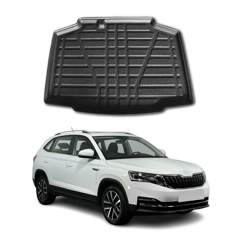 Tapis de Coffre pour Skoda Kamiq 2020-2022 en TPE Noir