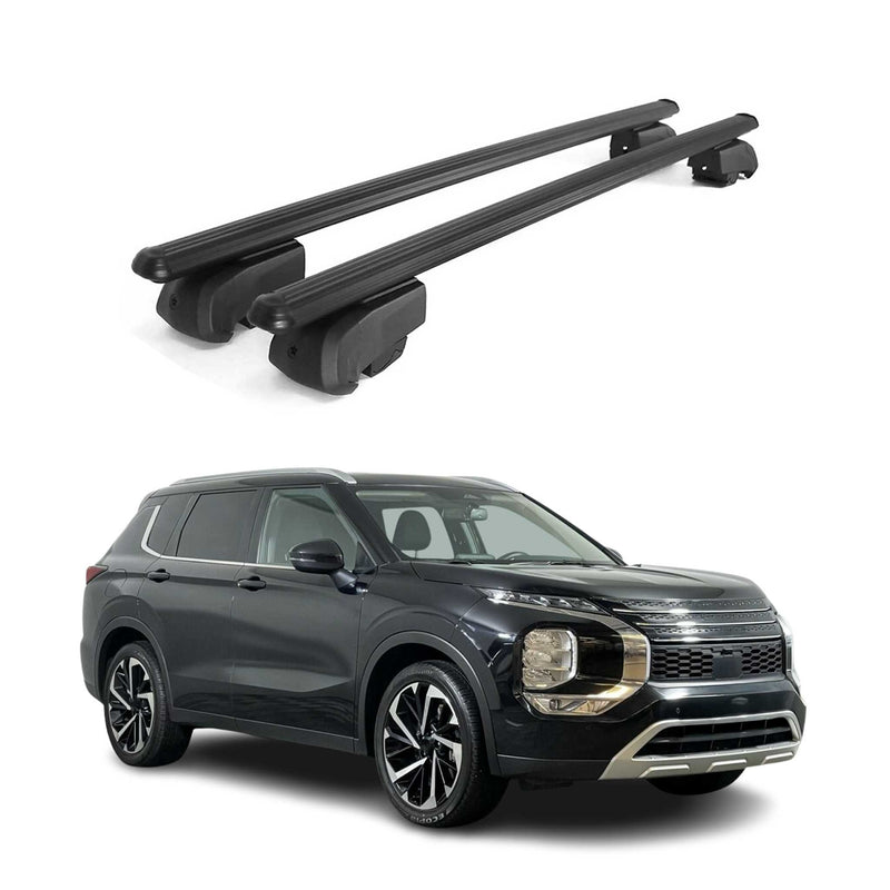 Barres de toit Transversales pour Mitsubishi Outlander 2020-2021 2Pcs Alu ABE