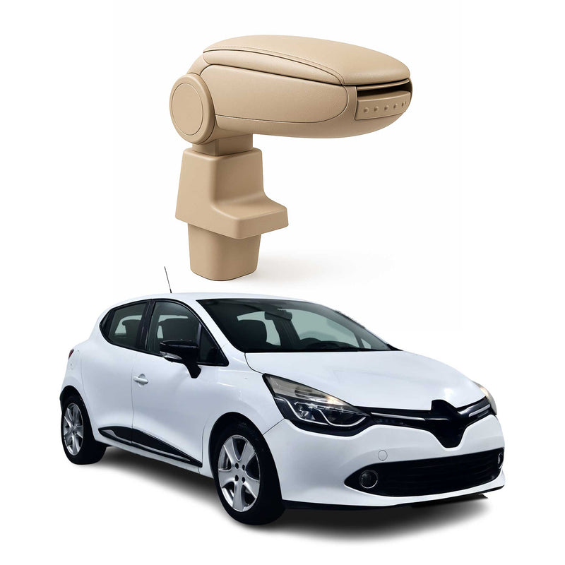 Accoudoir pour Renault Clio IV 2012-2020 Vinyl Abs Beige