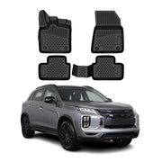 OMAC Tapis de sol pour Mitsubishi ASX mk2 2023-2026 en caoutchouc Noir TPE 4Pcs