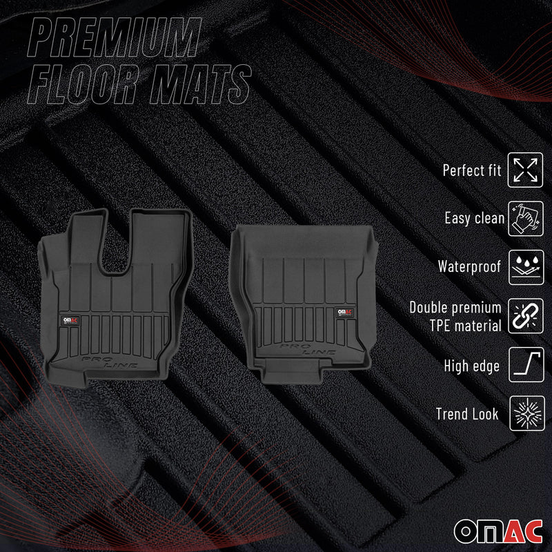 Tapis de Sol pour Volvo FM 2001-2022 Caoutchouc TPE Noir