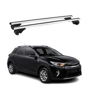 Barres de toit Transversales pour Kia Stonic 2017-2026 Aluminium Argent