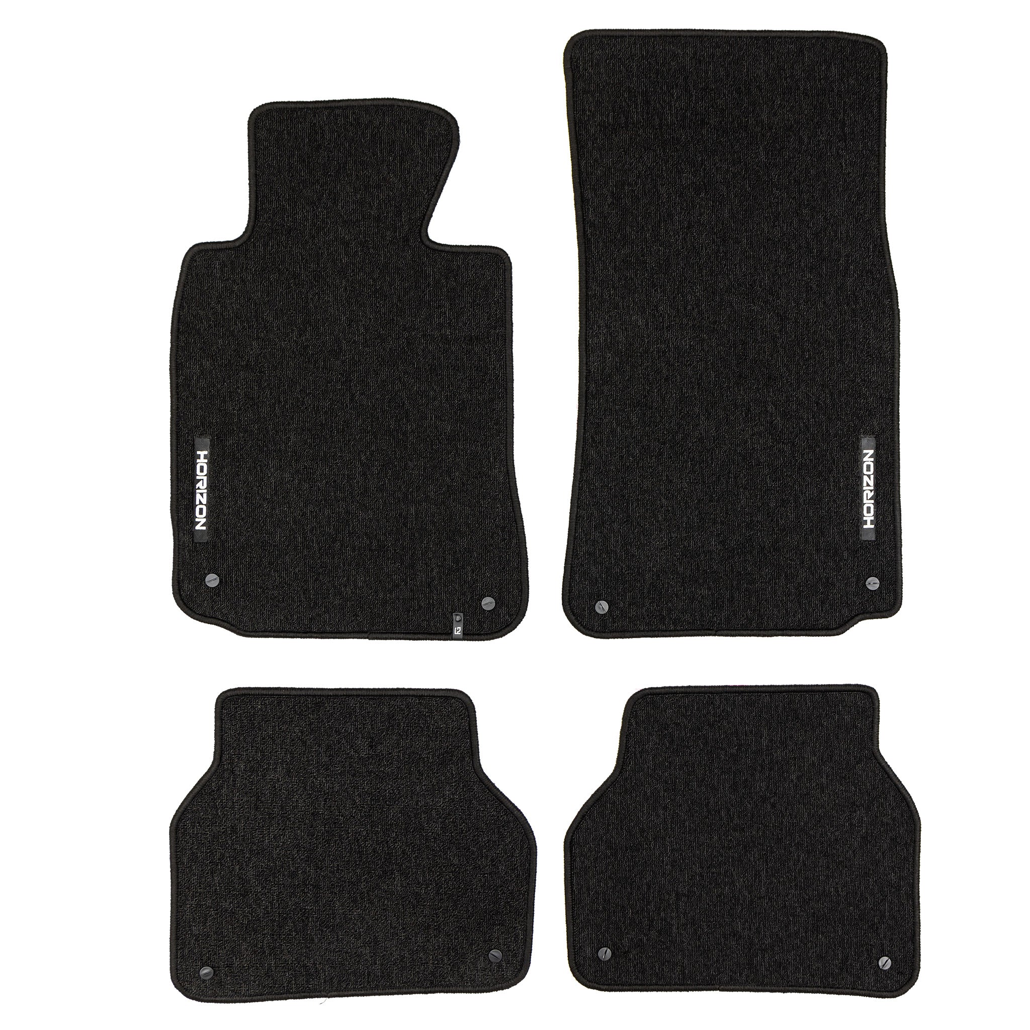 Tapis de Sol de Voiture pour BMW Série 5 E39 1995-2004 Velours Durable Noir 4Pcs
