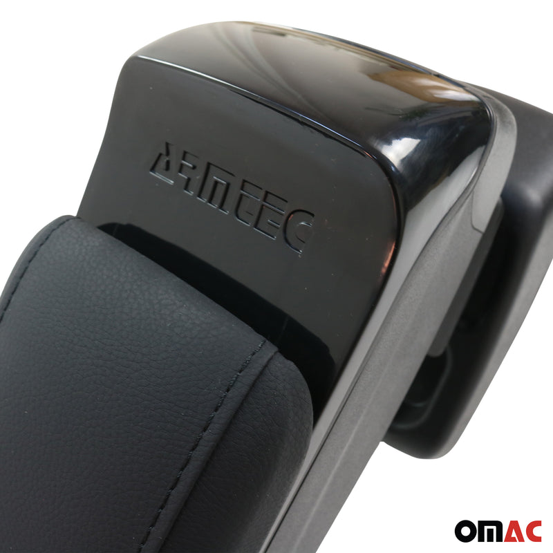 Accoudoir pour Ford Fiesta Break 2009-2016 Vinyl Abs Noir Coulissant