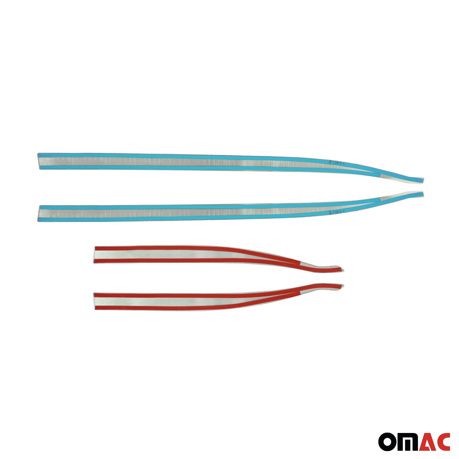 Garniture Baguette de porte latérale pour Jeep Renegade 2014-2024 inox Brossé 4x