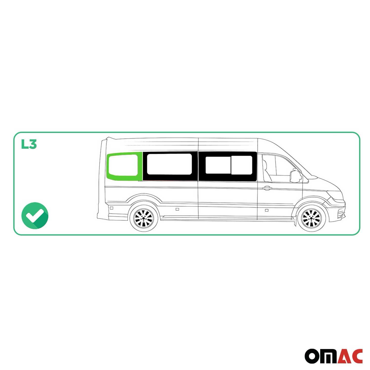 Vitre de Porte pour VW Crafter 2017-2025 L3 Arrière Droit Verre fixe