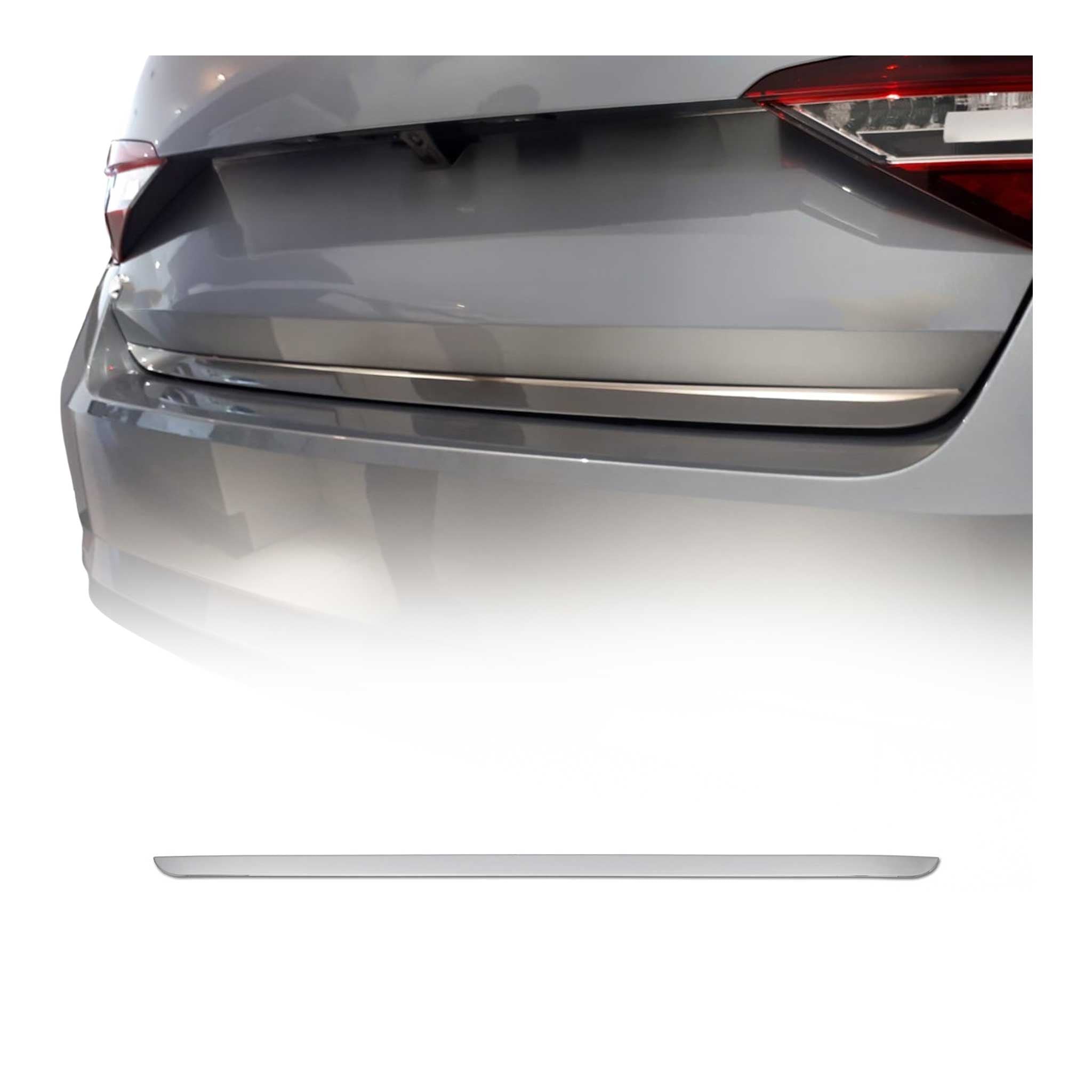 Garniture de Hayon Coffre pour Skoda Superb III 2015-2024 Berline acier inox