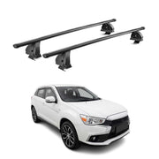Barres de toit transversales acier pour Mitsubishi ASX I 2010-2022 Noir 2Pcs