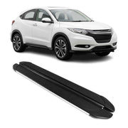 Marchepieds Latéraux pédale pour Honda HR-V 2015-2022 Aluminium Gris Noir 2Pcs