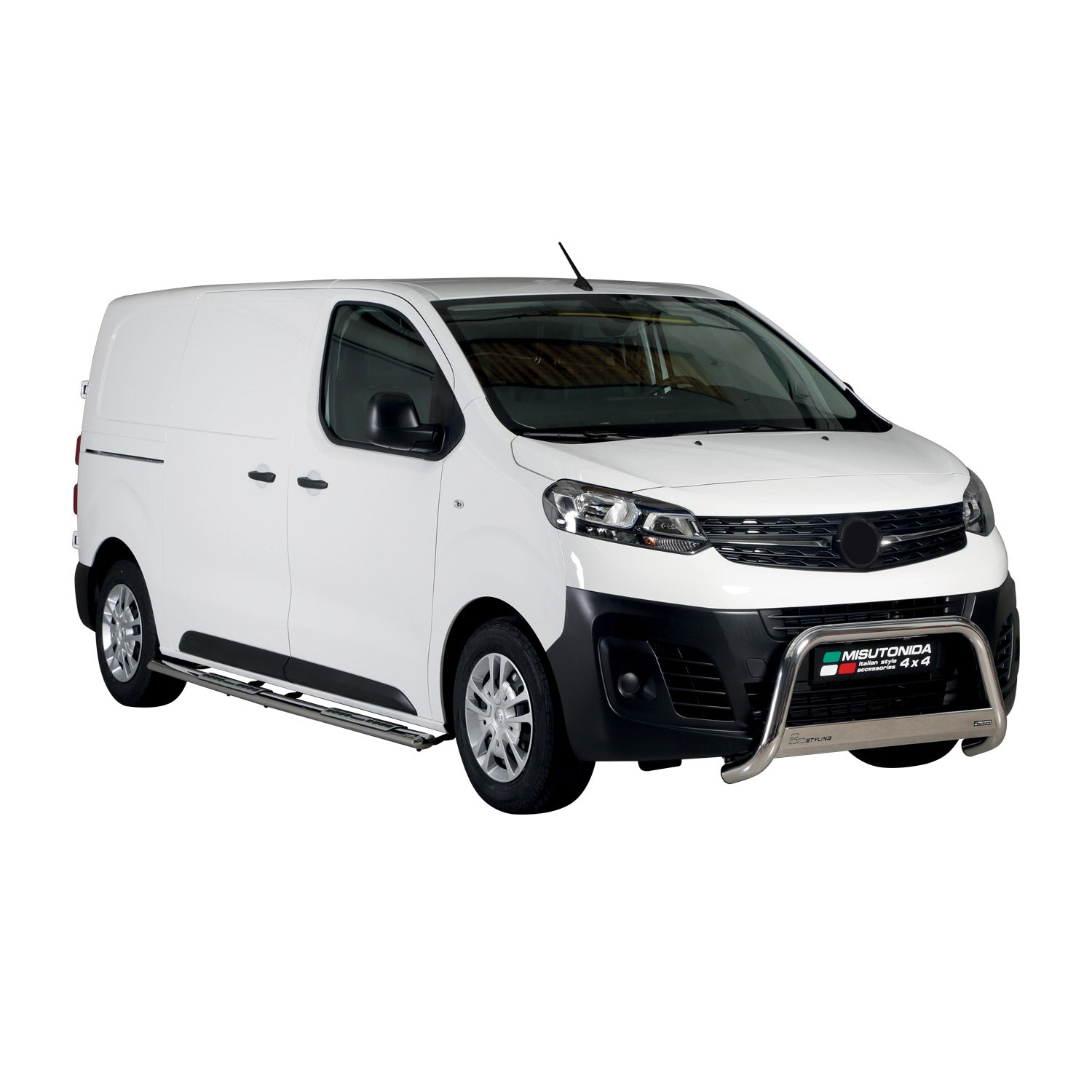 Marchepieds Latéraux pour Opel Vivaro C 2019-2026 L2 Acier Inoxydable Argent