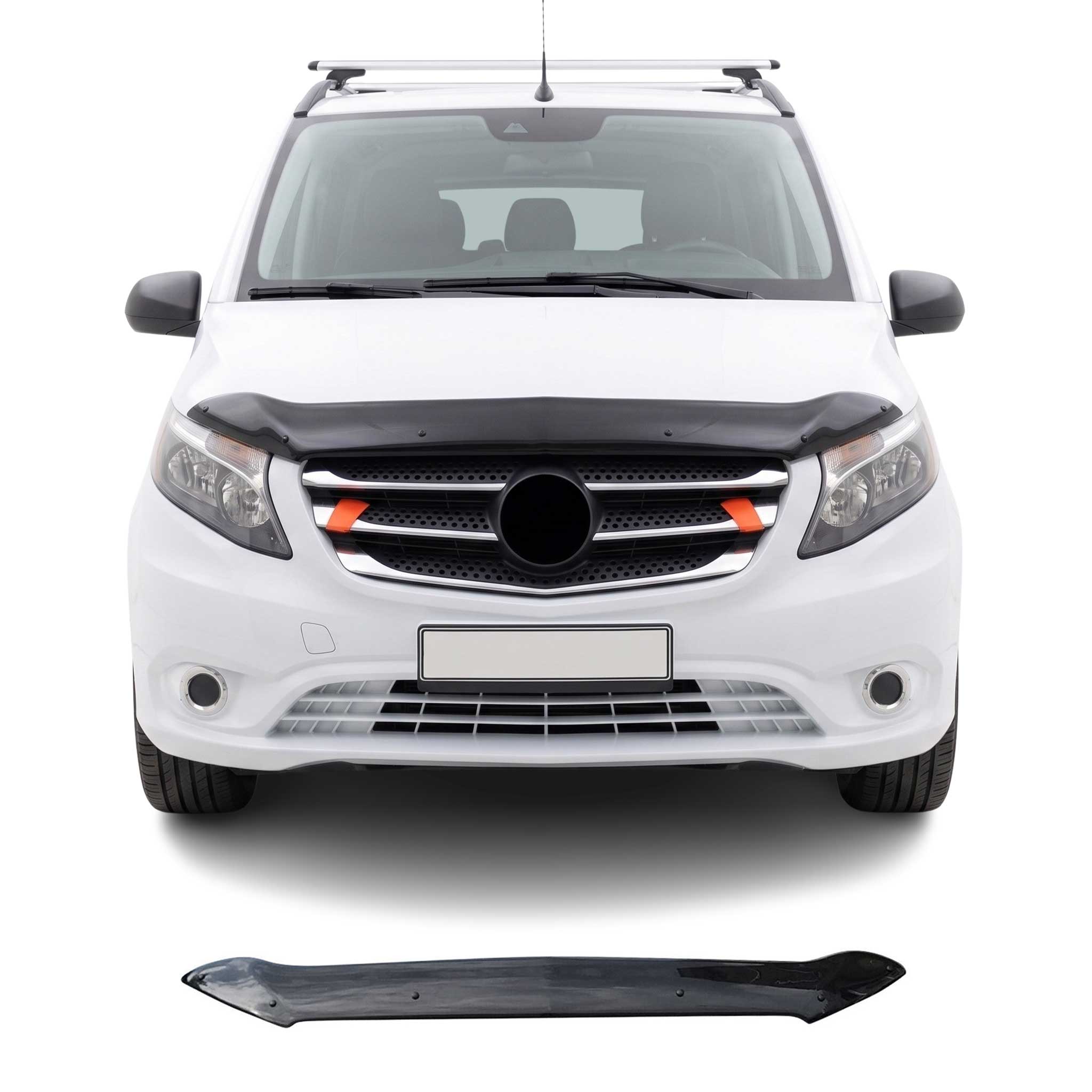 Deflecteurs d'air capot de voiture pour Mercedes Vito W447 2014-2026 Acrylique