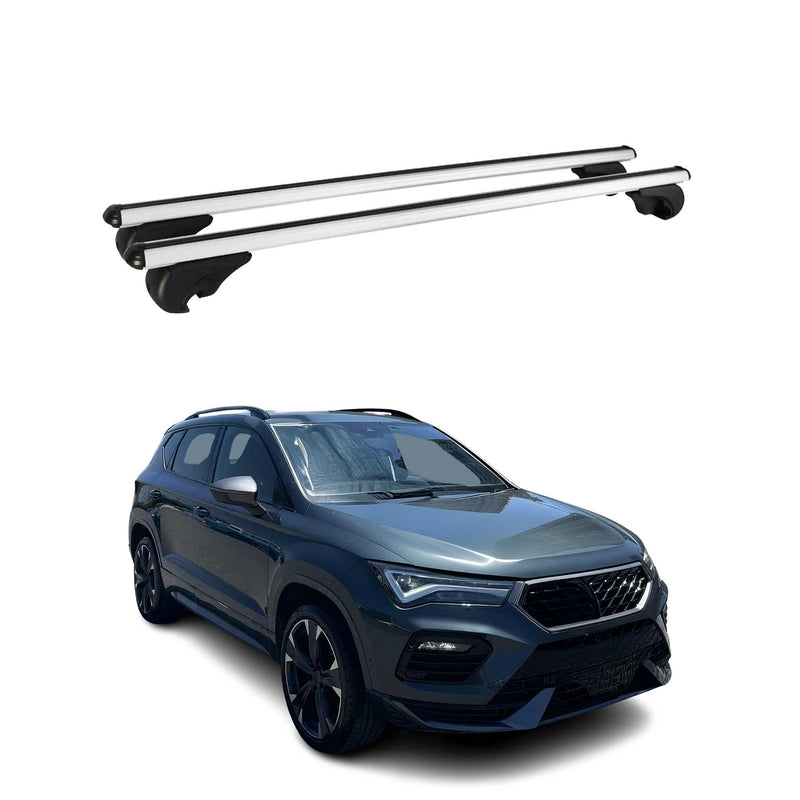 Barres de toit Transversales pour Cupra Ateca 2018-2025 Aluminium Argent