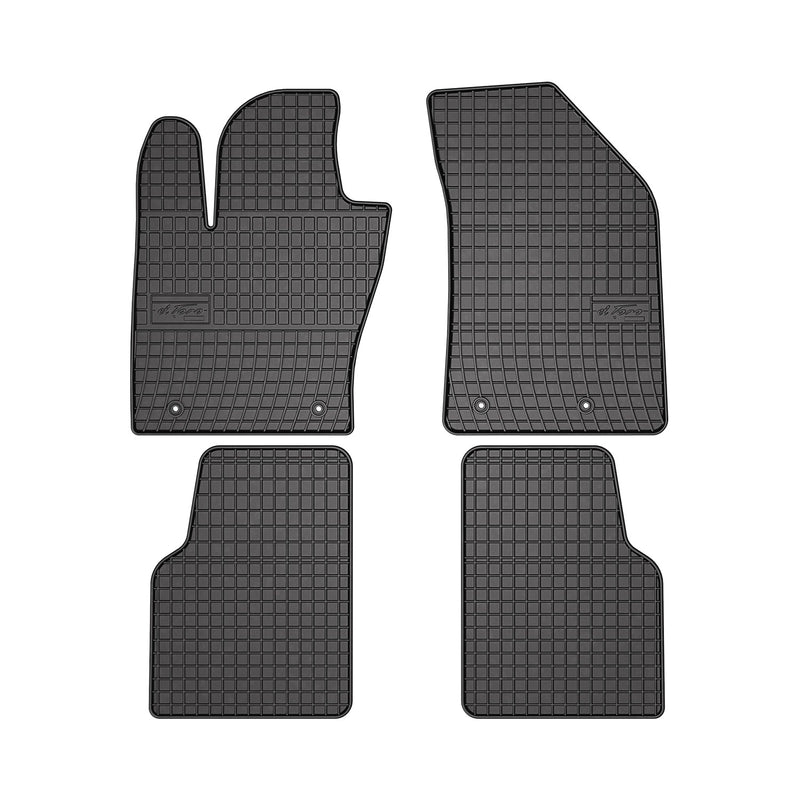 Tapis de Sol pour Jeep Compass 2016-2020 Caoutchouc Noir