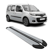 Marchepieds Latéraux pour Renault Kangoo 2008-2021 Aluminium Argent 2Pcs