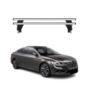 Menabo Barres de toit Transversales pour Renault Talisman 2015-2025 Alu Gris ABE