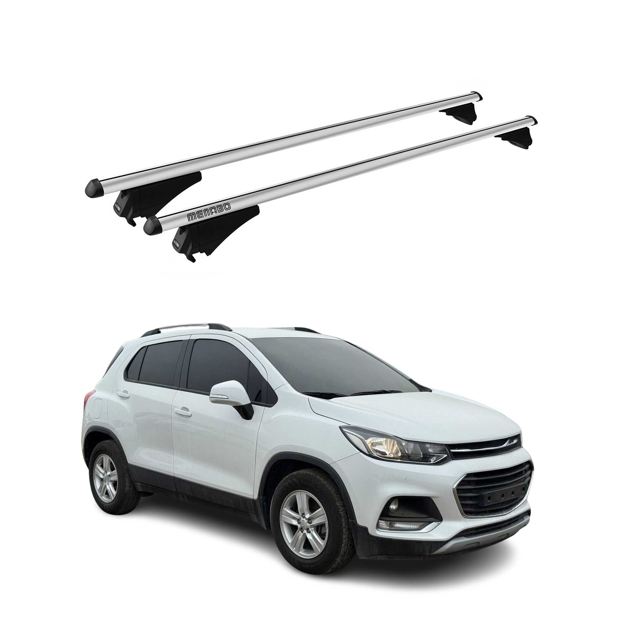 Tiger Barres de toit transversales pour Chevrolet Trax 2017-2025 Gris