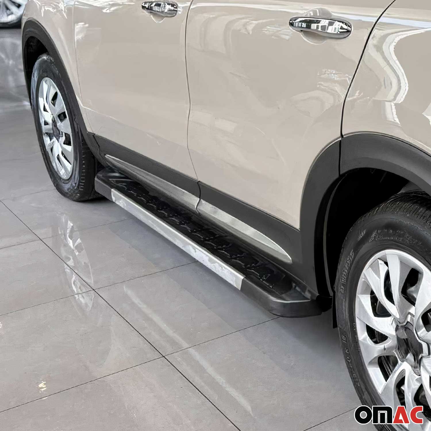 Garniture Baguette de porte latérale pour Fiat 500X 2015-2025 en acier inox 4Pcs