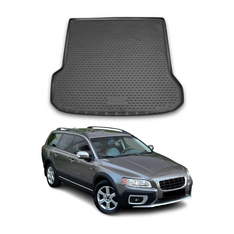 Tapis de Coffre pour Volvo XC70 2007-2021 en caoutchouc TPE 3D Noir 1Pcs
