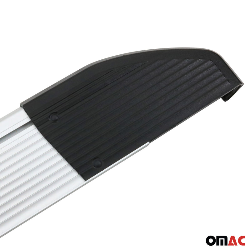 Marchepieds Latéraux pour Nissan Qashqai +2 NJ10 2008-2014 Argent Aluminium 2Pcs