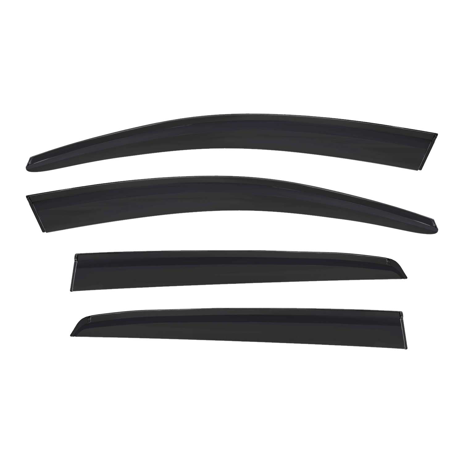 Déflecteurs de Vent pluie d'air pour Peugeot 307 2001-2008 HB Acrylique Noir 4x