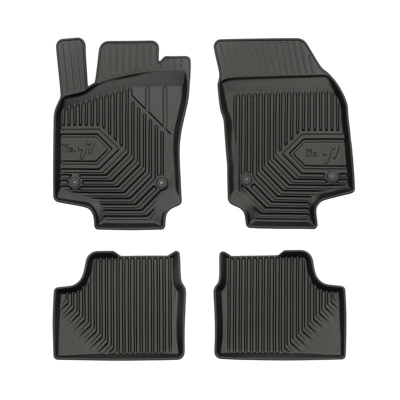 Tapis de Sol de Voiture pour Opel Astra H 2004-2014 TPE Antidérapant Noir 4Pcs