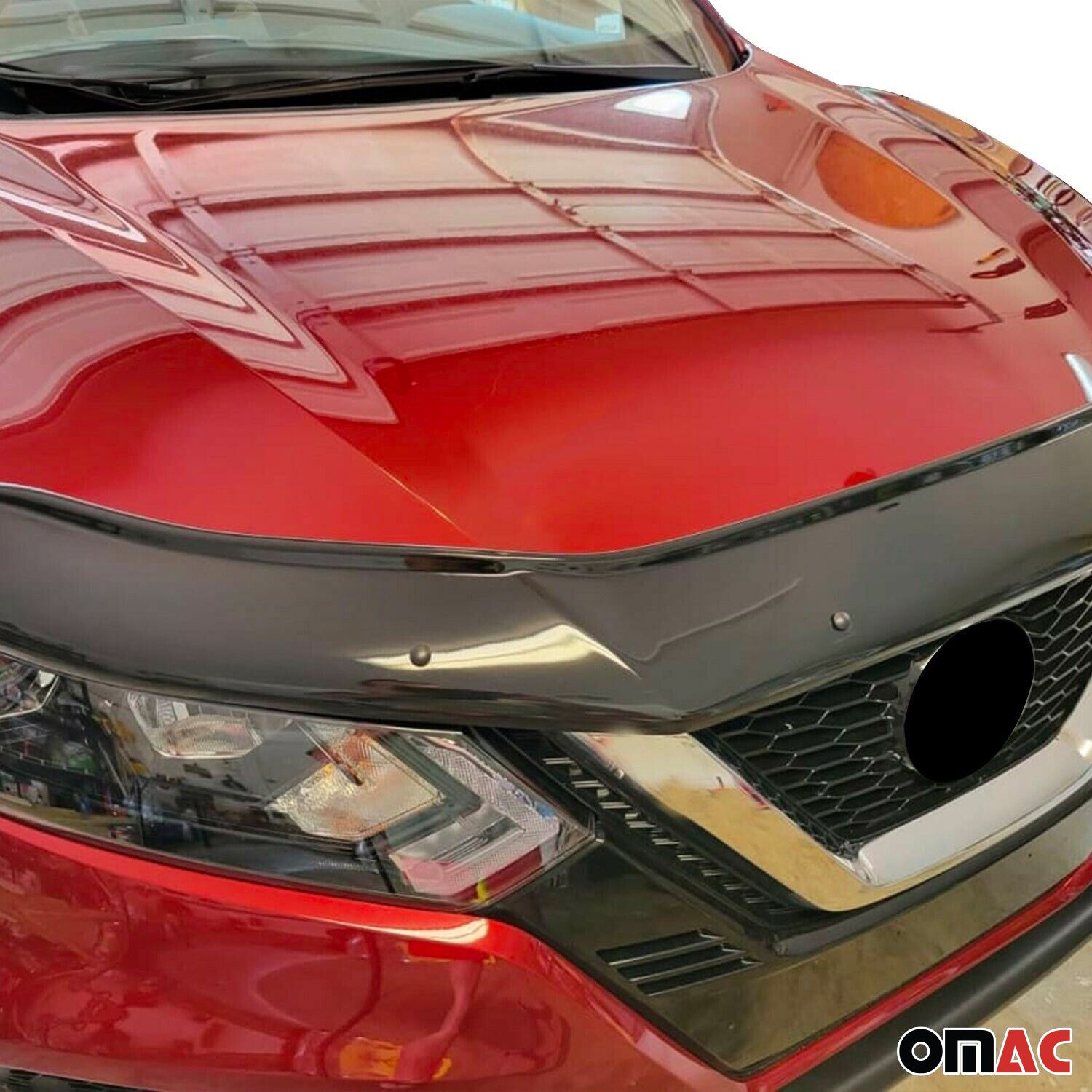 Deflecteurs capot de voiture pour Protection pour Nissan Qashqai 2017-2021 Noir