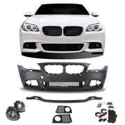 JOM Pare-chocs avant pour BMW Series 5 F10 Berline F11 Break 2010-2017 Noir 1x