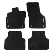 Tapis de Sol de Voiture pour VW Passat B8 2014-2022 Velours Imperméable 4Pcs