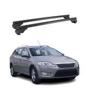 Barres de toit Transversales pour Ford Mondeo mk4 Turnier 2007-2010 Alu Noir