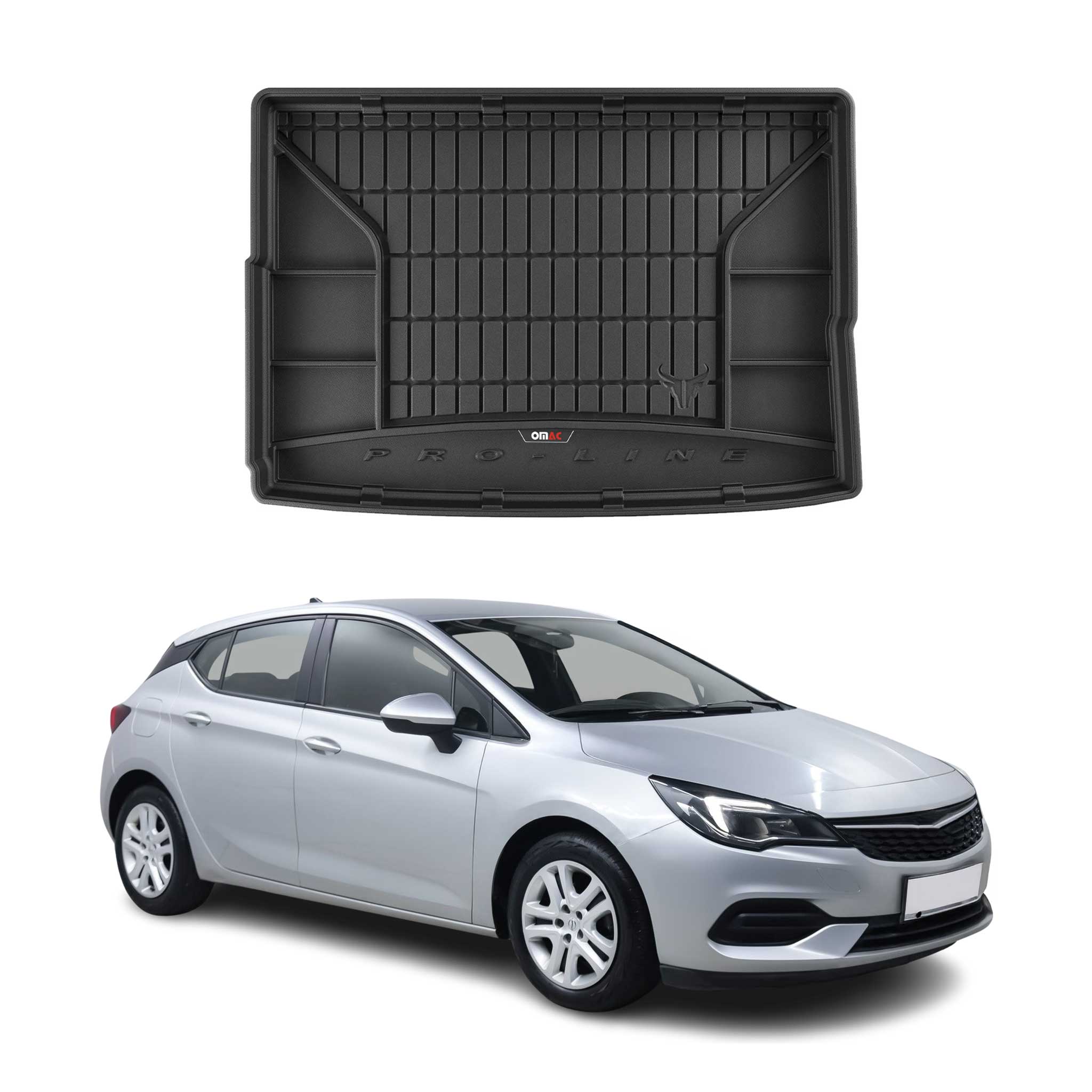 Tapis de Coffre pour Opel Astra K 2015-2022 TPE Noir