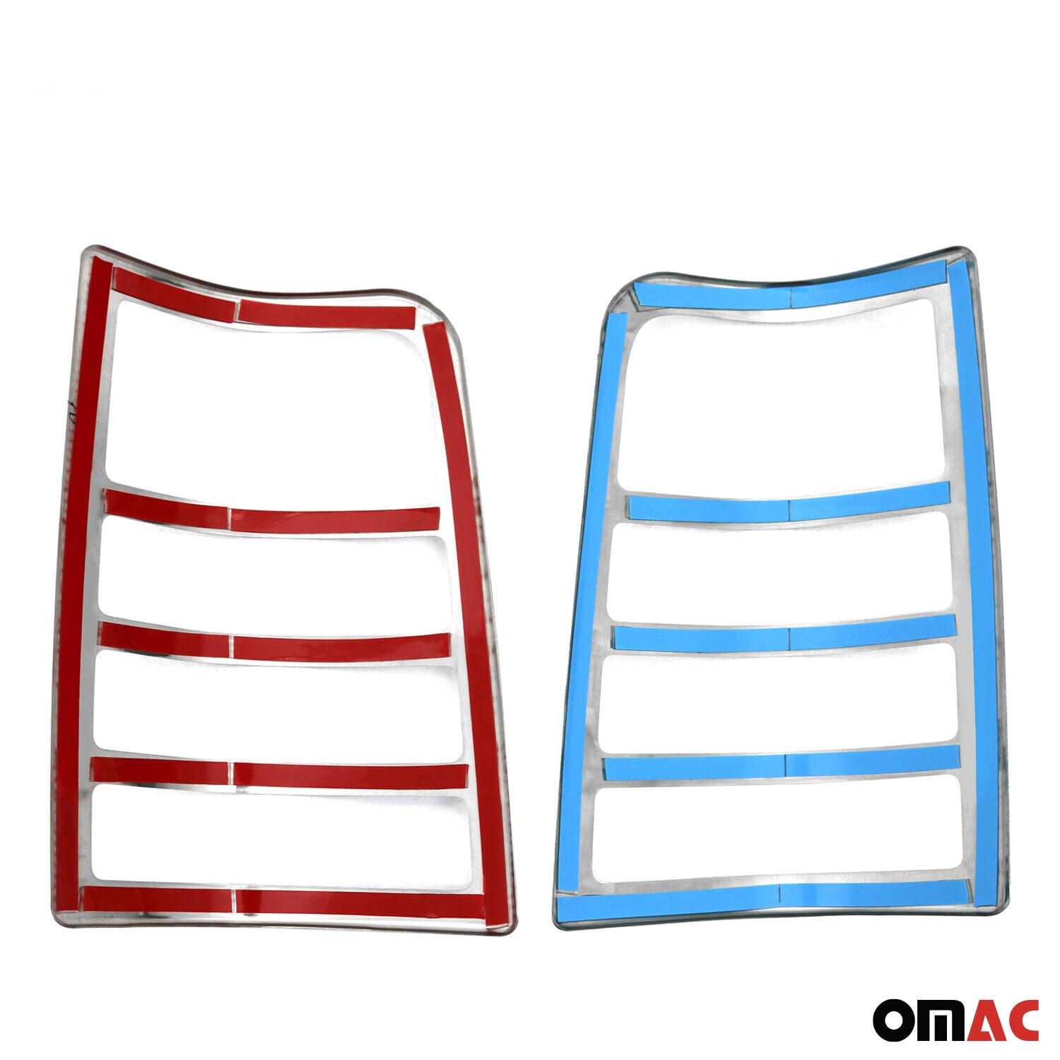 Cadre de Feu Stop Arrière pour Peugeot Partner 1996-2008 acier inox 2 Pcs