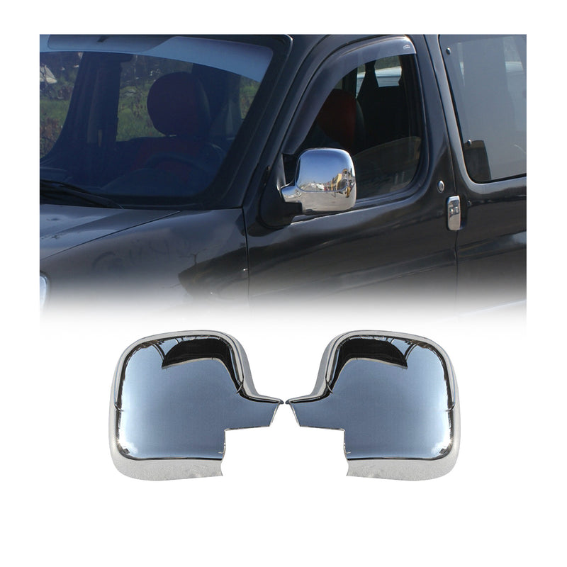 Coques de Rétroviseurs pour Peugeot Partner 1996-2008 en ABS Argent