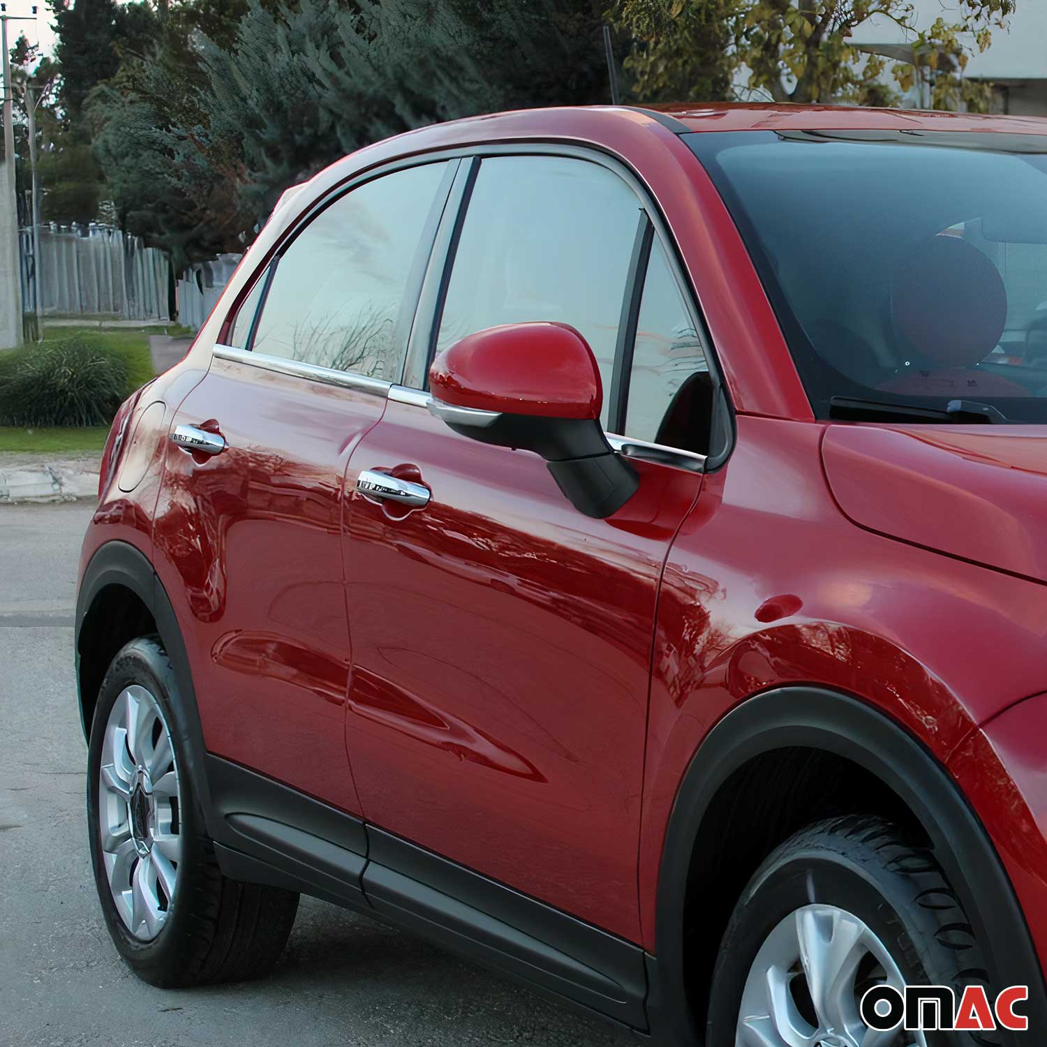 Garniture de Fenêtre pour Fiat 500X 2015-2026 Acier Inox 4Pcs