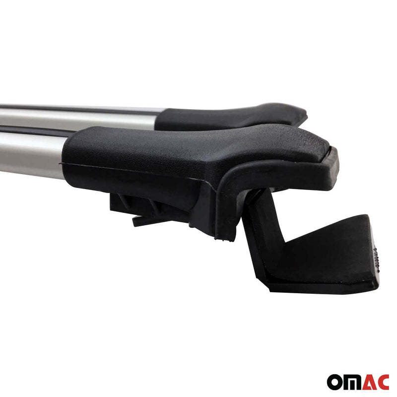 Barres de toit transversales pour Dacia Duster 2010-2013 Pre-FL Aluminium Gris