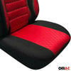 Housse de siège Auto avant pour VW T6 T6.1 Transporter 2015-2024 1+1 noir-rouge