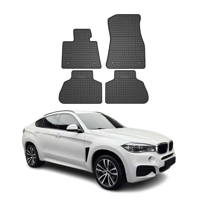 Tapis de Sol pour BMW X6 F16 2014-2019 OMAC Caoutchouc Noir
