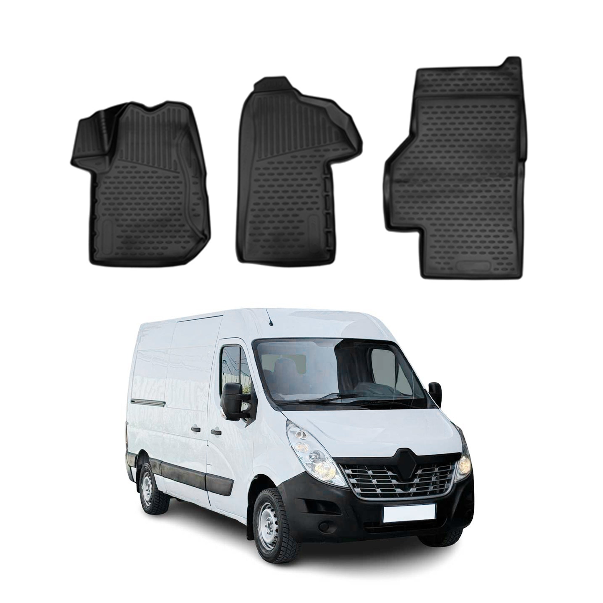 OMAC Tapis de sol avant pour Renault Master 2010-2024 sur mesure en caoutchouc