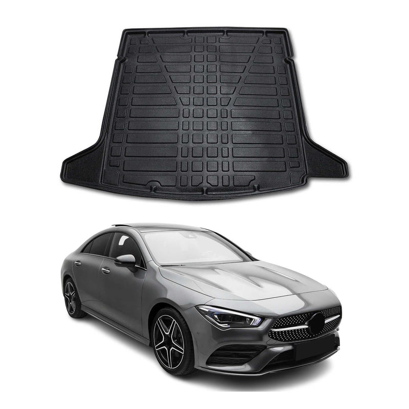 Tapis de Coffre pour Mercedes CLA C118 2019-2025 en TPE Noir