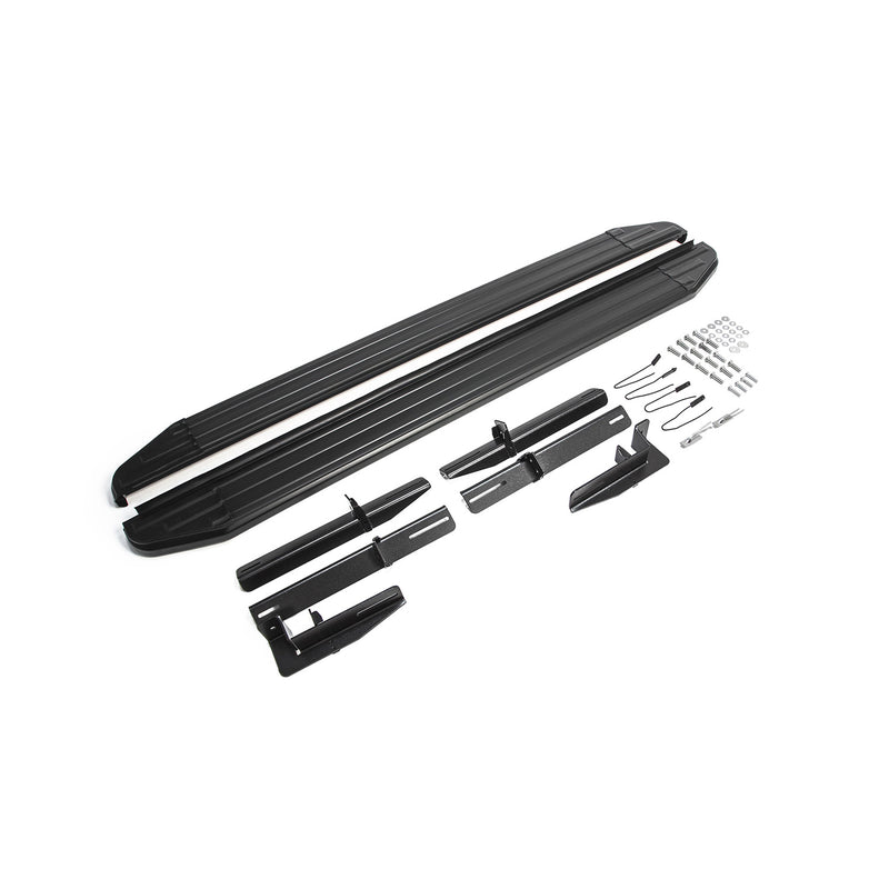Marchepieds Latéraux pour Mitsubishi ASX 2010-2023 Alu Noir ABE