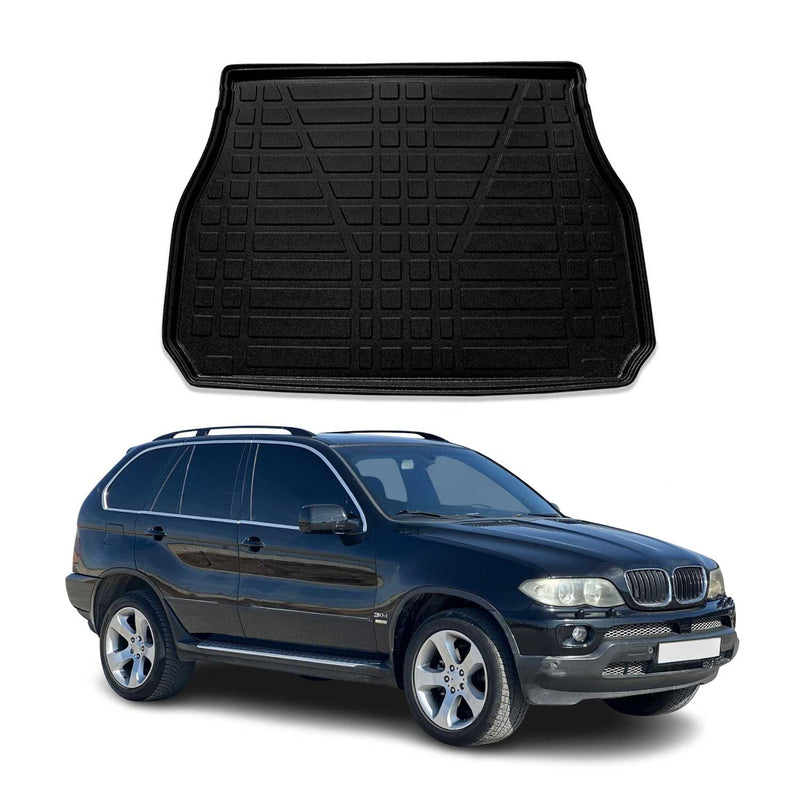 Tapis de coffre pour BMW X5 E53 1999-2006 caoutchouc TPE Noir