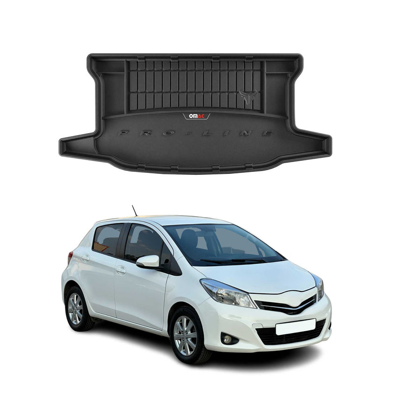 Tapis de Coffre pour Toyota Yaris 2013-2018 TPE Noir