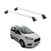 Barres de toit pour Ford Courier Tourneo 2013-2025 3-5P Gris Argenté 2x ABE