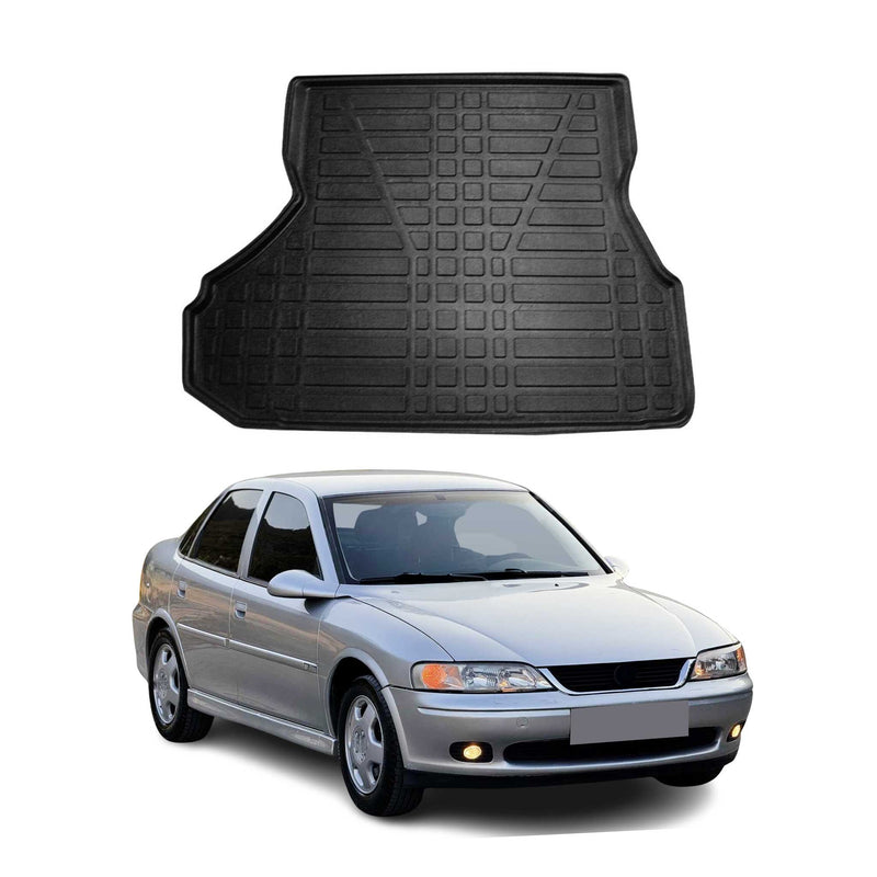 Tapis de Coffre pour Opel Vectra B 1995-2002 Berline en TPE Noir