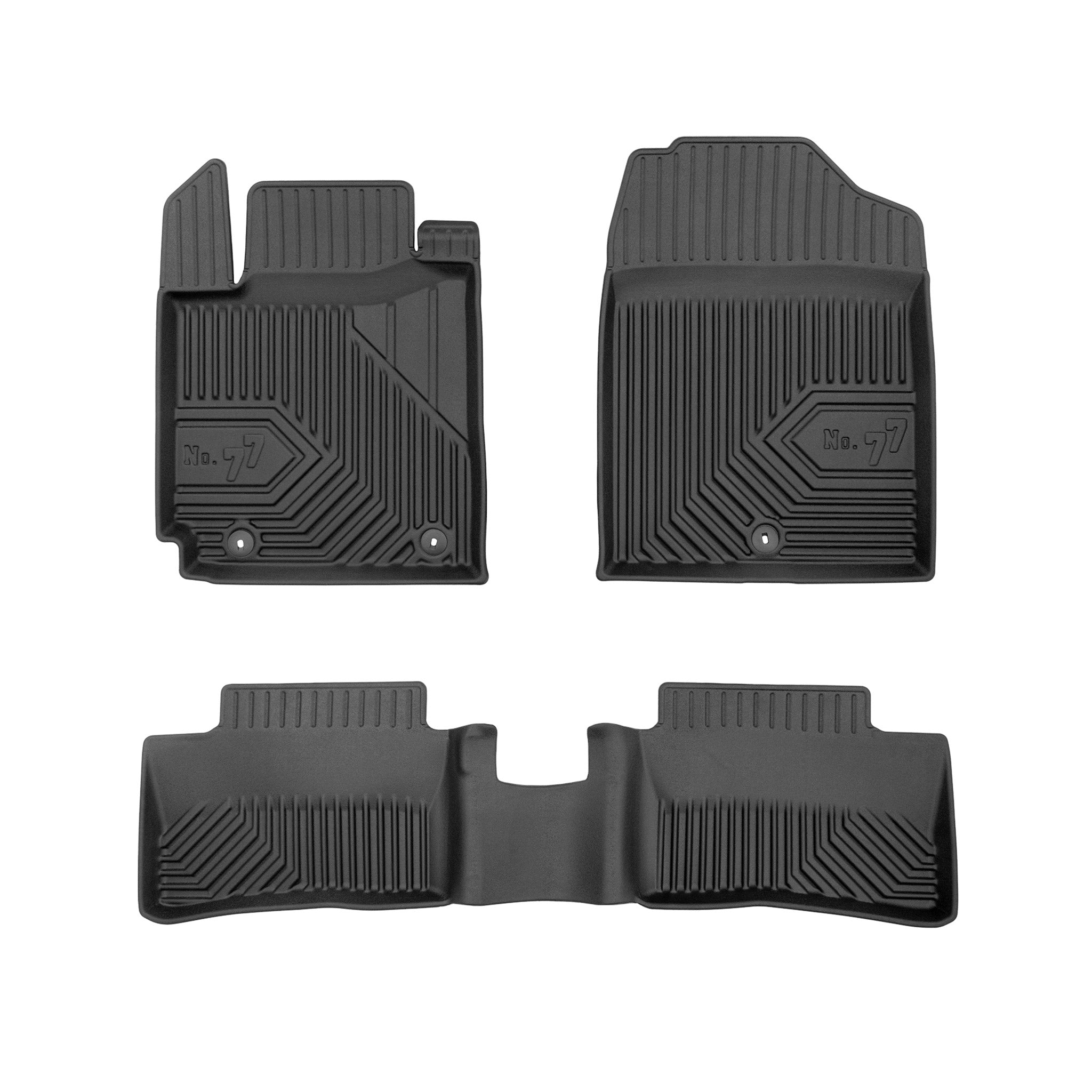Tapis de Sol de Voiture pour Kia Picanto III 2017-2026 TPE Imperméable 3Pcs