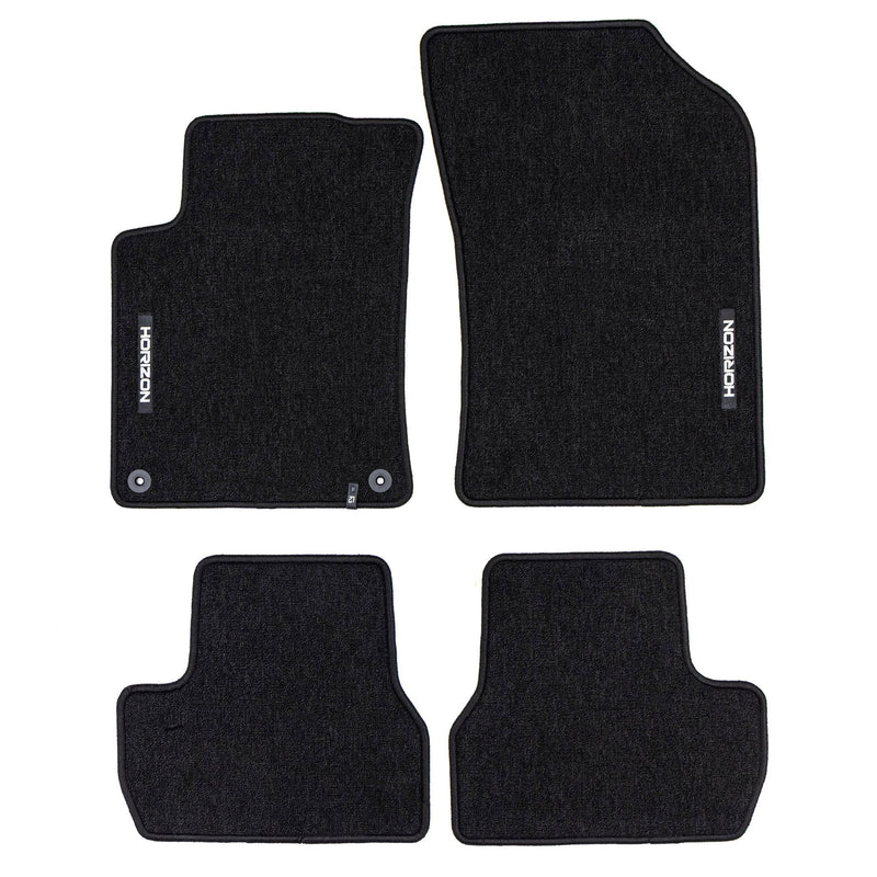 Tapis de Sol de Voiture pour Citroen C3 II 2009-2016 Velours Imperméable 4Pcs