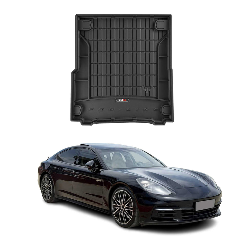 Tapis de Coffre pour Porsche Panamera 2016-2022 Noir